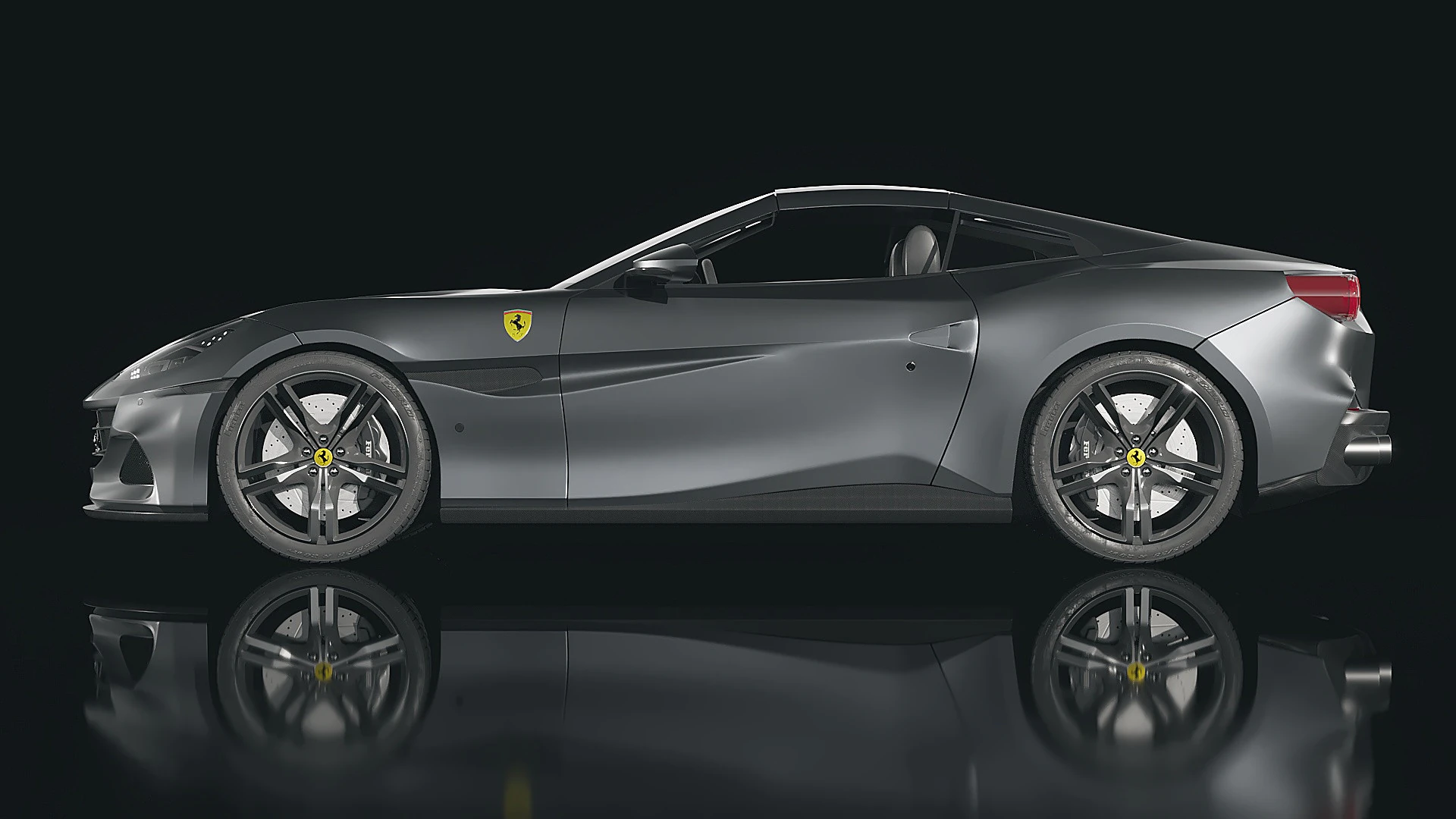 Ferrari Portofino 2017 3D Model .c4d .max .obj .3ds .fbx .stl .blend