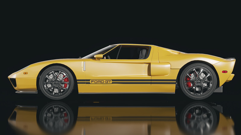 Sportscar GT 2005 3D Modell .c4d .max .obj .3ds .fbx .stl .blend