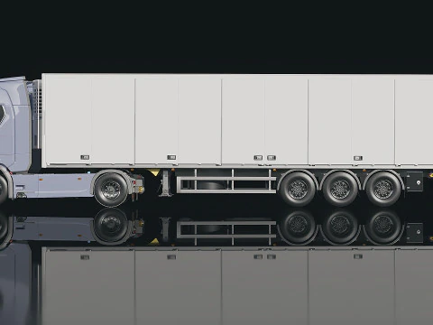 Cami&oacute;n SCANIA S-730 Remolque Modelo 3D