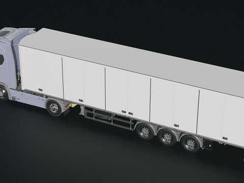 Truck SCANIA S-730 Trailer 3D Model
