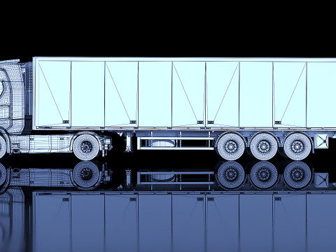 Truck SCANIA S-730 Trailer 3D Model