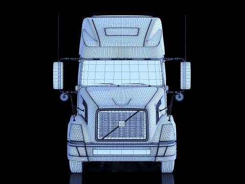 Volvo VNL Tractor Truck 2002 3D Модель