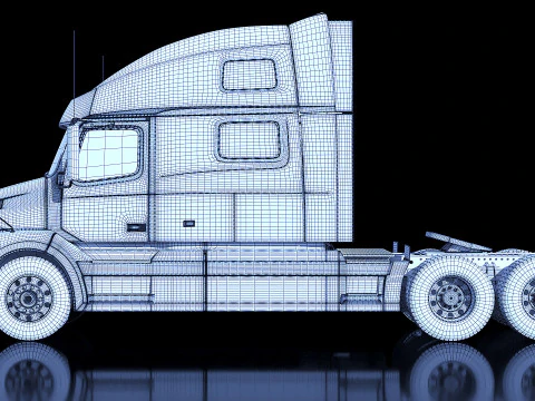 Volvo VNL Tractor Truck 2002 3D Model