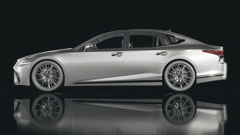 Lexus LS 2018 3Dモデル .c4d .max .obj .3ds .fbx .stl .blend