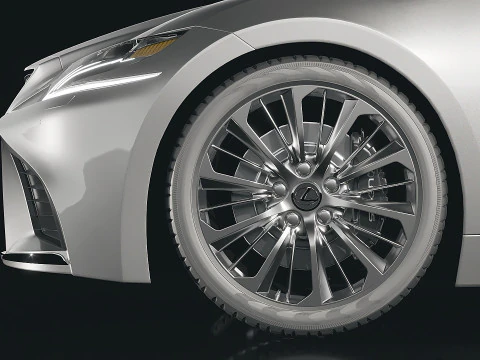 Lexus LS 2018 3D Model