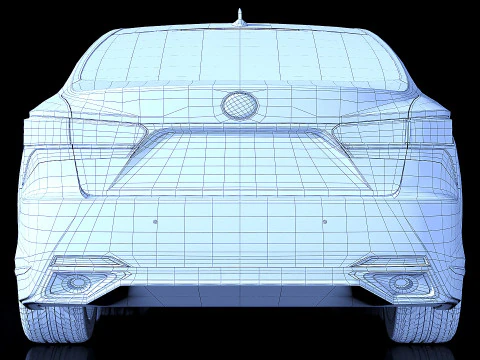 Lexus LS 2018 3D Model