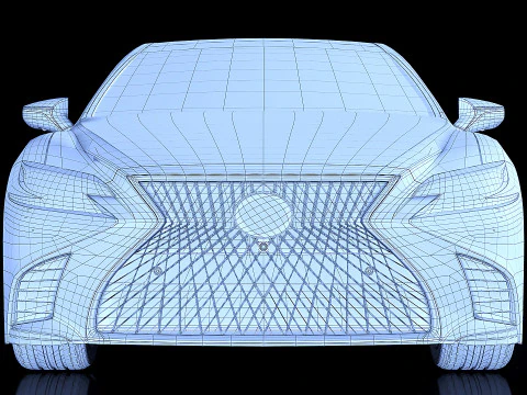 Lexus LS 2018 3D Model