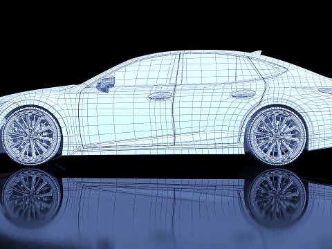 Lexus LS 2018 3D Model