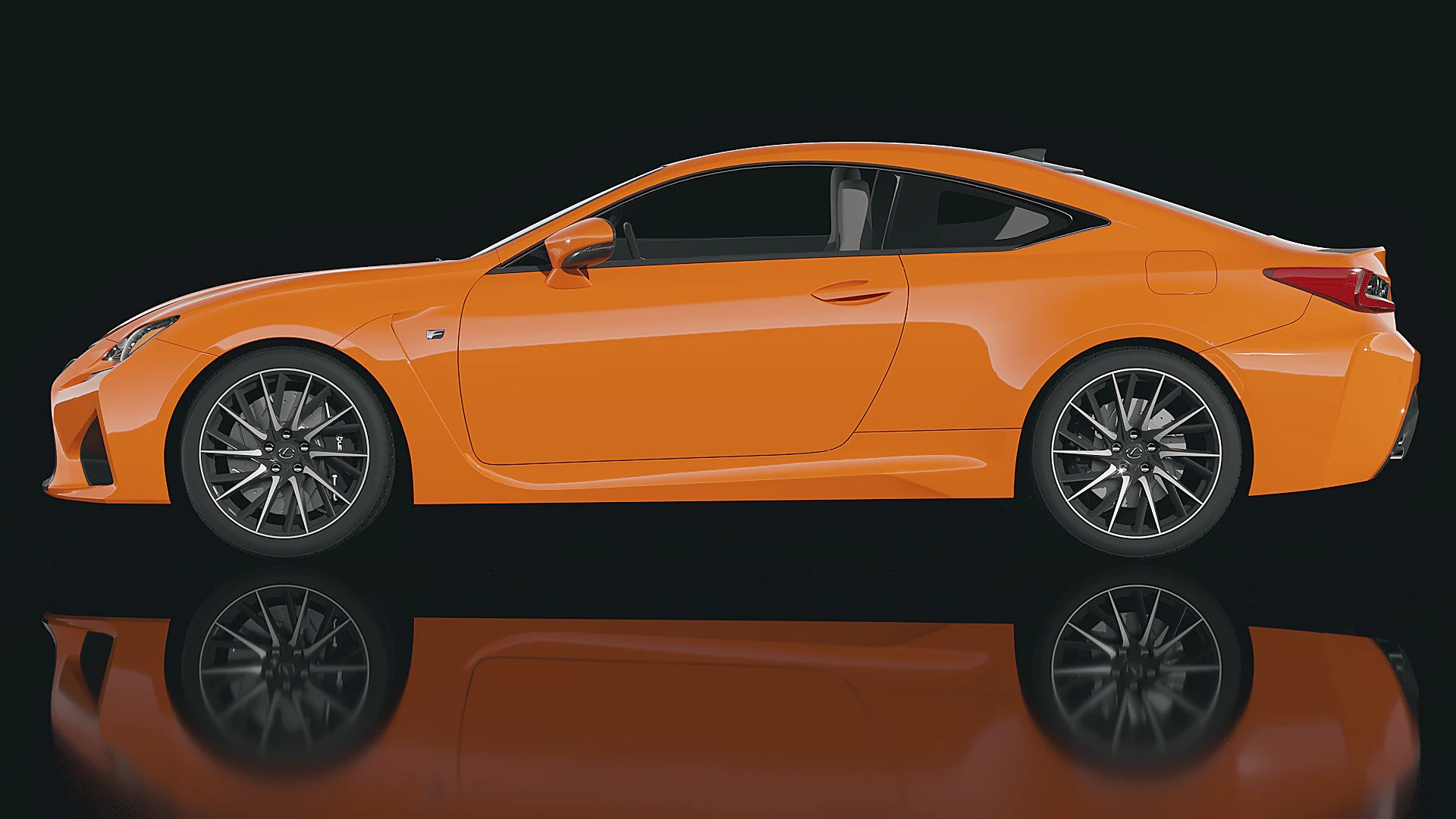 Lexus RC F 2015 3D Model .c4d .max .obj .3ds .fbx .stl .blend 