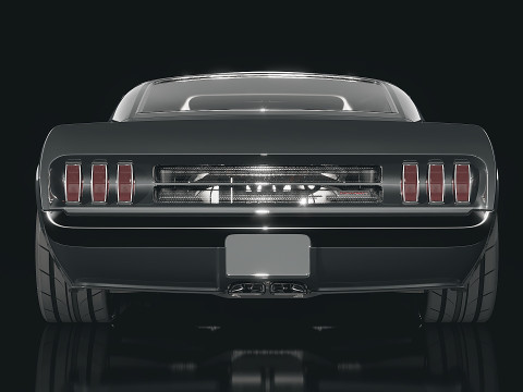 Muscle car Mach 40 1969 3D मॉडल