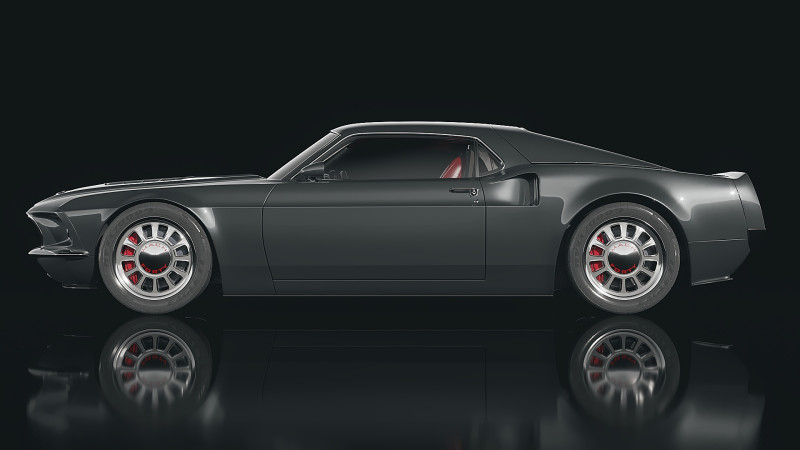 Muscle car Mach 40 1969 3D मॉडल .c4d .max .obj .3ds .fbx .stl .blend