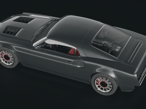 Muscle car Mach 40 1969 3D मॉडल