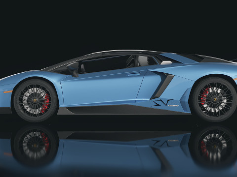 Sportscar Aventador Roadster 3D Model