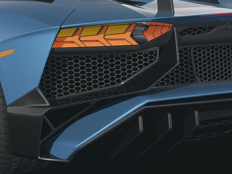 Sportscar Aventador Roadster Model 3D