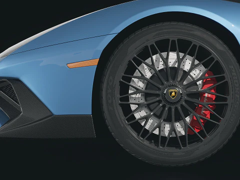 Sportscar Aventador Roadster 3D Model