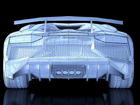 Sportscar Aventador Roadster Model 3D