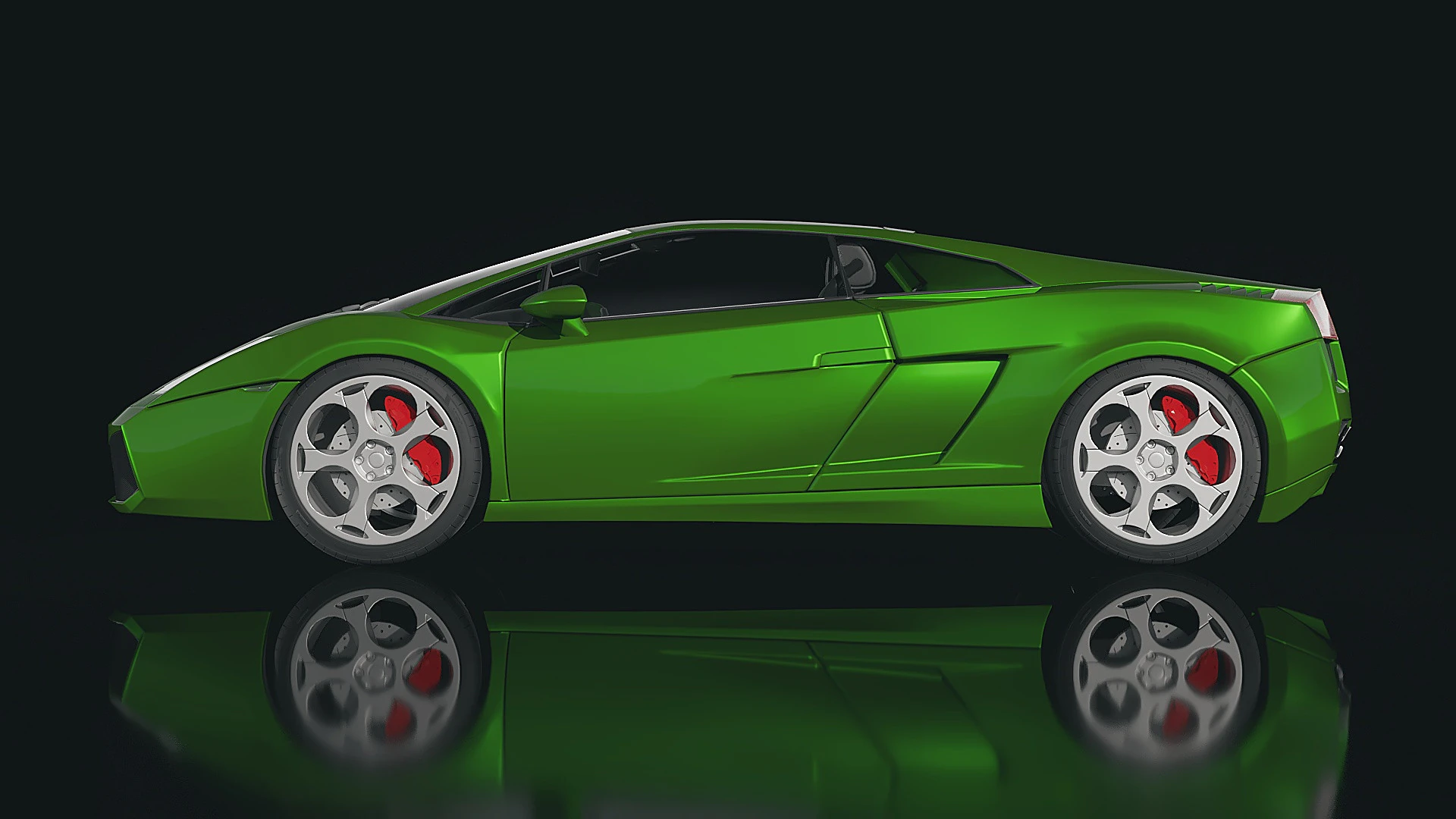 Sportscar Gallardo 2005 3D Model .c4d .max .obj .3ds .fbx .stl .blend