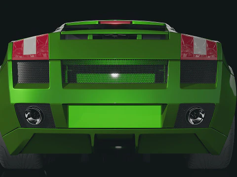 Sportscar Gallardo 2005 3D Model