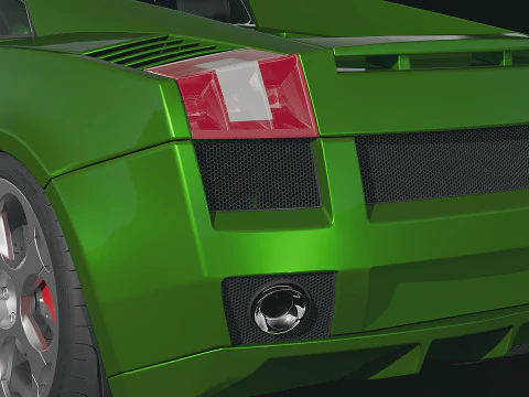 Sportscar Gallardo 2005 3D Model
