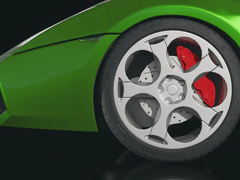 Sportscar Gallardo 2005 3D Model