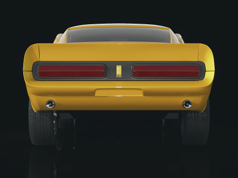 Muscle car Shelby GT500 Eleanor 1967 3D 模型