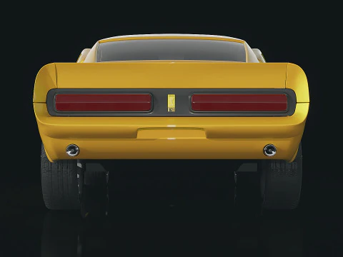 Muscle car Shelby GT500 Eleanor 1967 3D Model