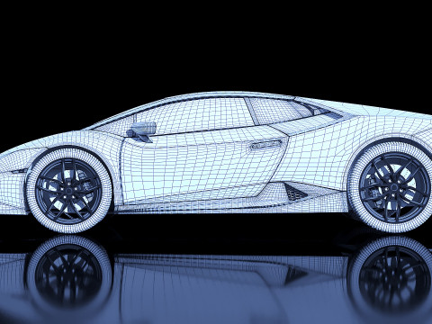 Sportscar Huracan 2022 3D मॉडल
