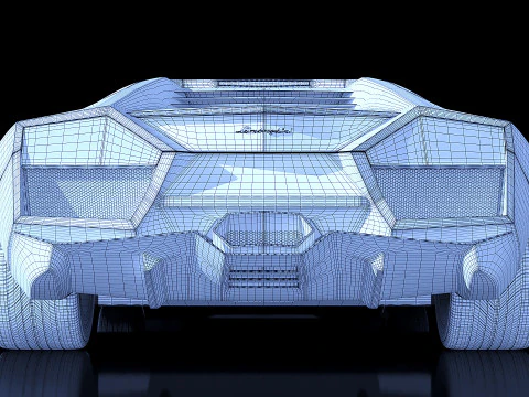 Sportscar Reventon 2009 3D Model