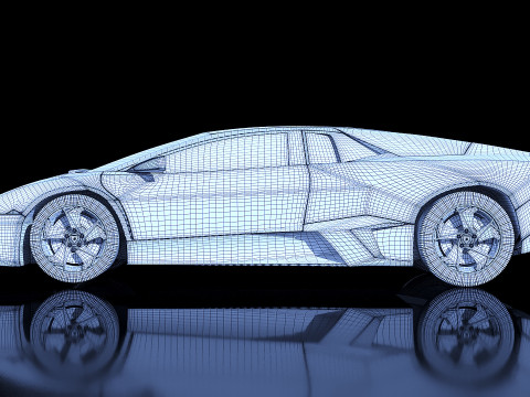 Sportscar Reventon 2009 3D Модель