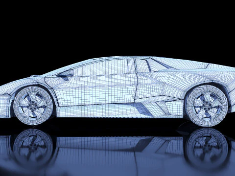 Sportscar Reventon 2009 3D Model
