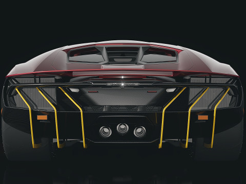 Sportscar Centenario LP 770-4 2017 3D Модель