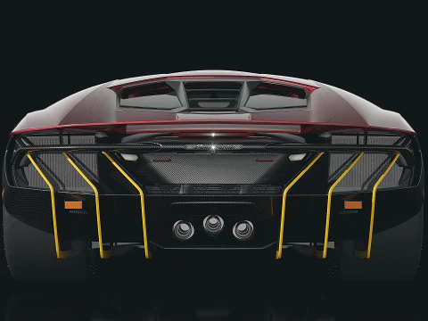 Sportscar Centenario LP 770-4 2017 3D Model