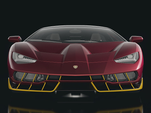 Sportscar Centenario LP 770-4 2017 3D Модель
