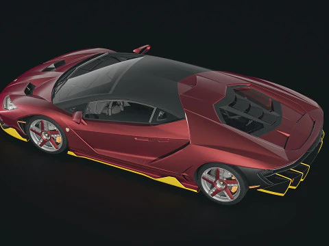 Sportscar Centenario LP 770-4 2017 3D Model