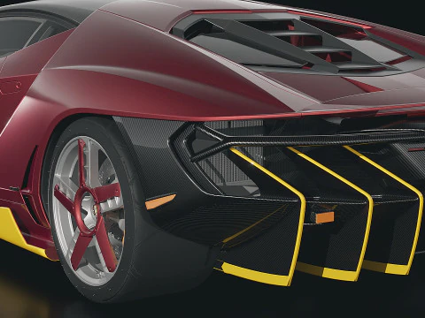 Sportscar Centenario LP 770-4 2017 3D Model