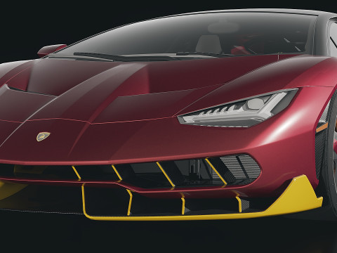 Sportscar Centenario LP 770-4 2017 3D Модель