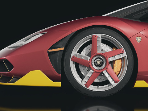 Sportscar Centenario LP 770-4 2017 3D Модель