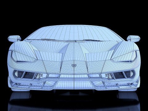 Sportscar Centenario LP 770-4 2017 3D Модель