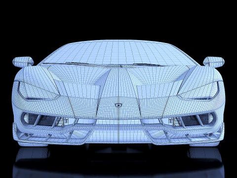 Sportscar Centenario LP 770-4 2017 3D Model