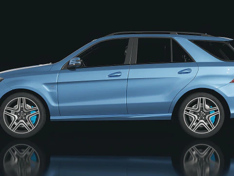 Mercedes ML63 AMG 2014 3D Model