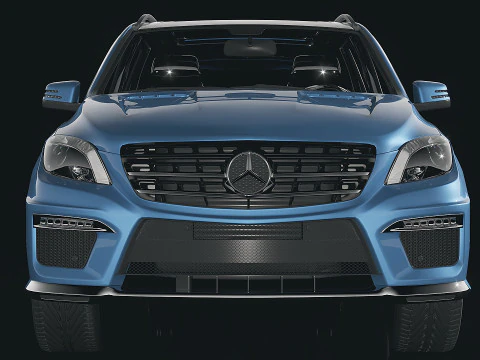 Mercedes ML63 AMG 2014 3D Model