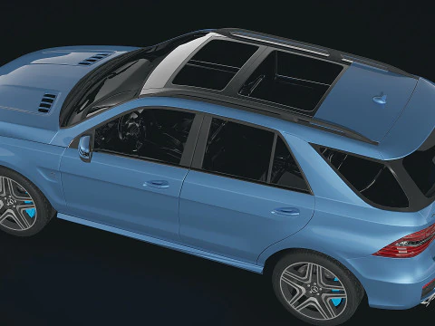 Mercedes ML63 AMG 2014 3D Model