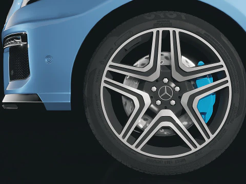 Mercedes ML63 AMG 2014 3D Model