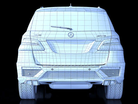 Mercedes ML63 AMG 2014 3D Model