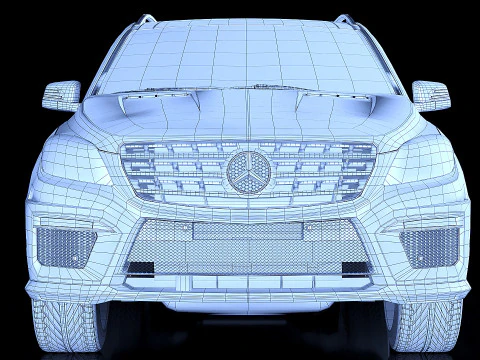 Mercedes ML63 AMG 2014 3D Model