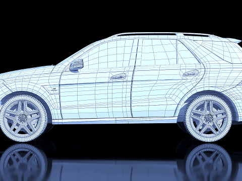 Mercedes ML63 AMG 2014 Modello 3D