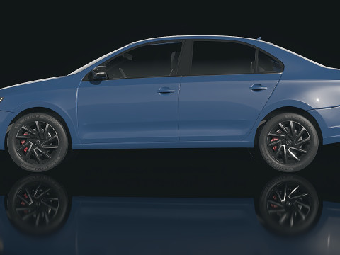 Skoda Rapid 2021 3D Model
