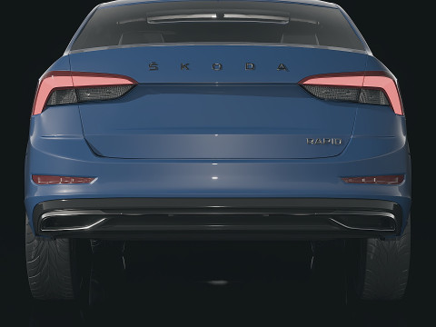 Skoda Rapid 2021 3D Model