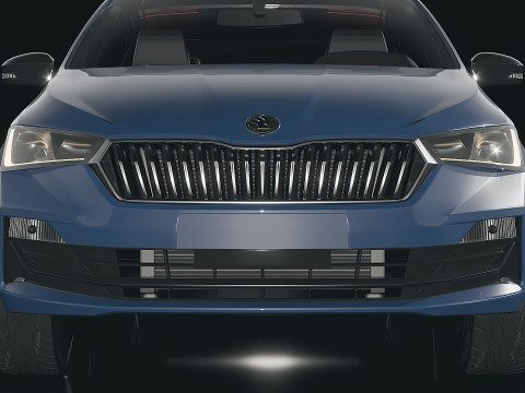 Skoda Rapid 2021 3D Model