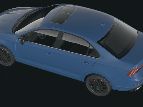 Skoda Rapid 2021 3D Model